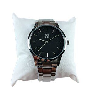 PX Clothing Dakota Stainless Steel Men's Watch Silver Black Seiko Movement